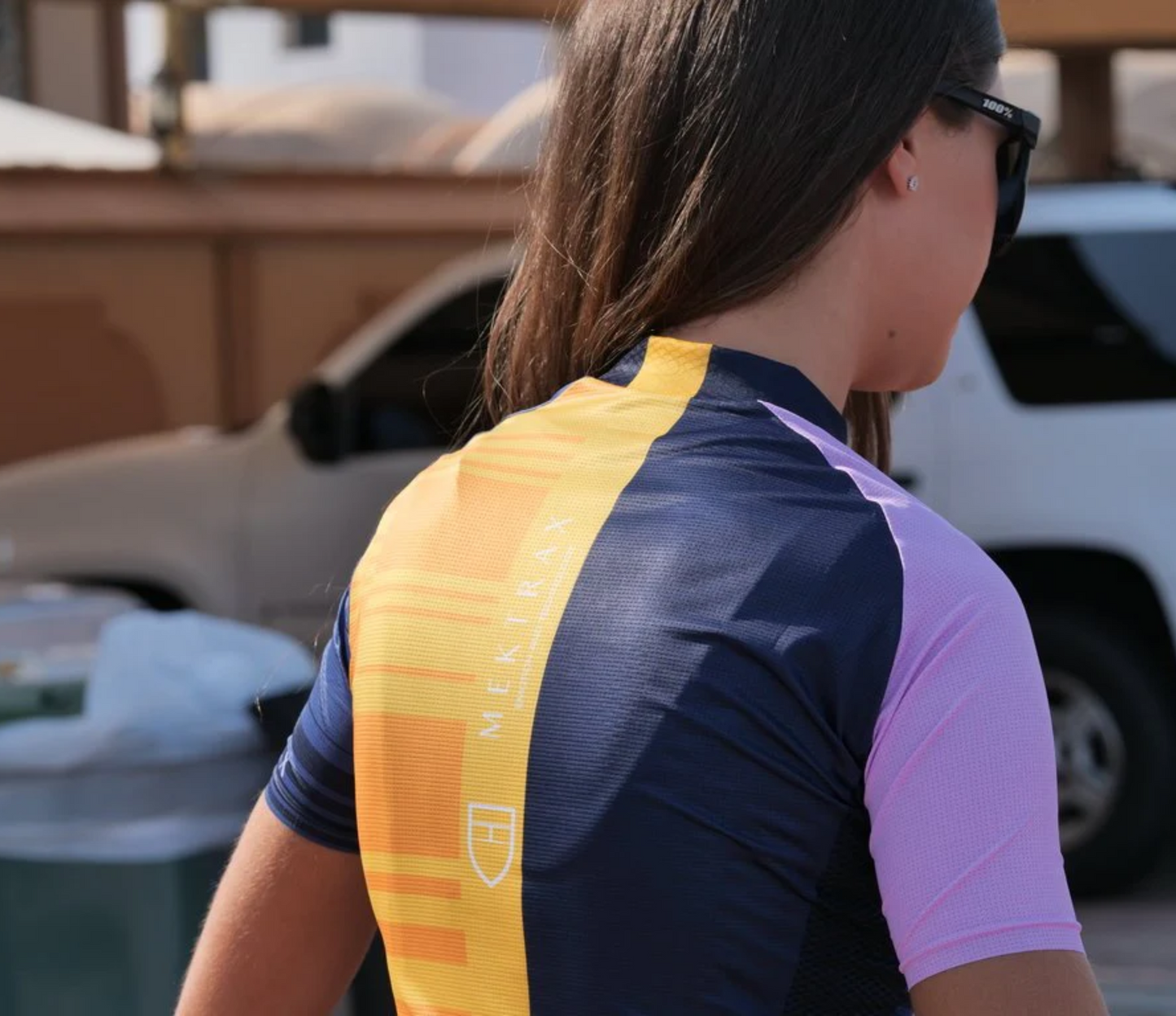 قميص MEKTRAX ACTION 2 للنساء مقاس XL أزرق داكن وردي