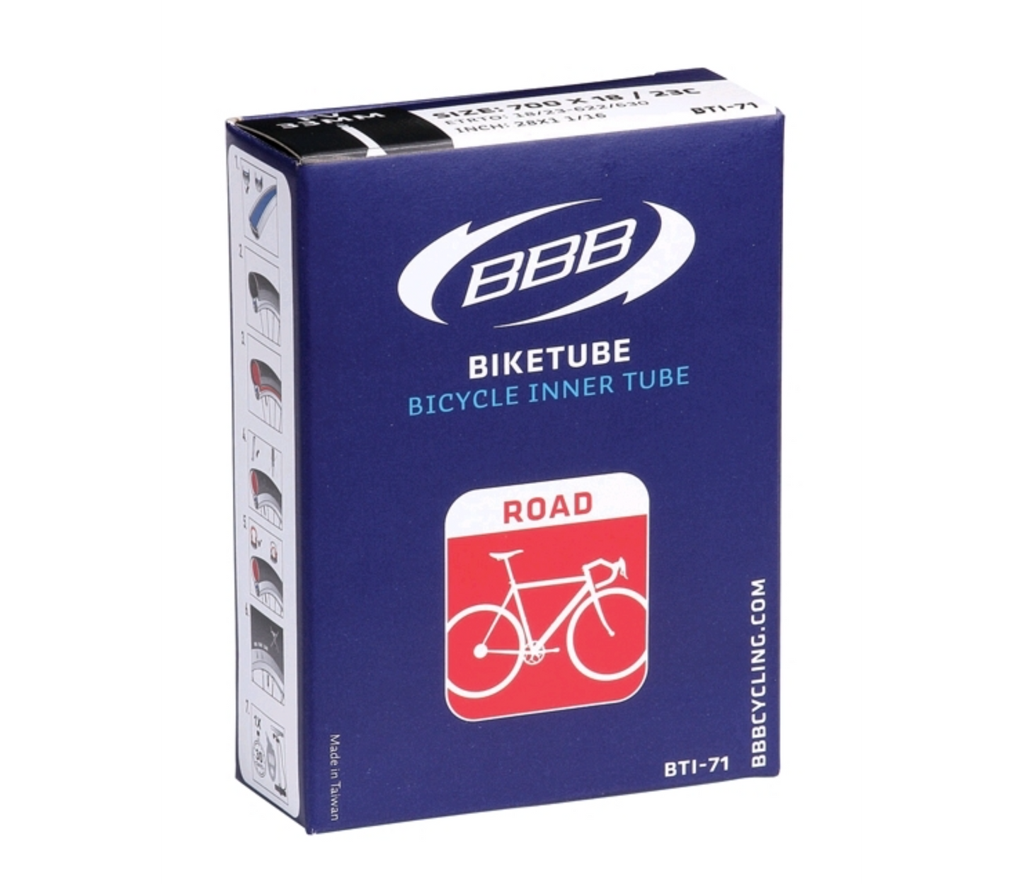 أنبوب داخلي BBB 700X18-25C FV 60MM