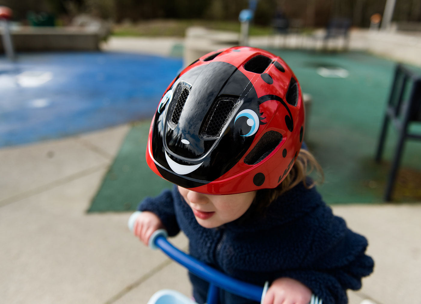 Lazer Pnut KC Lady Bug Kid's Helmet