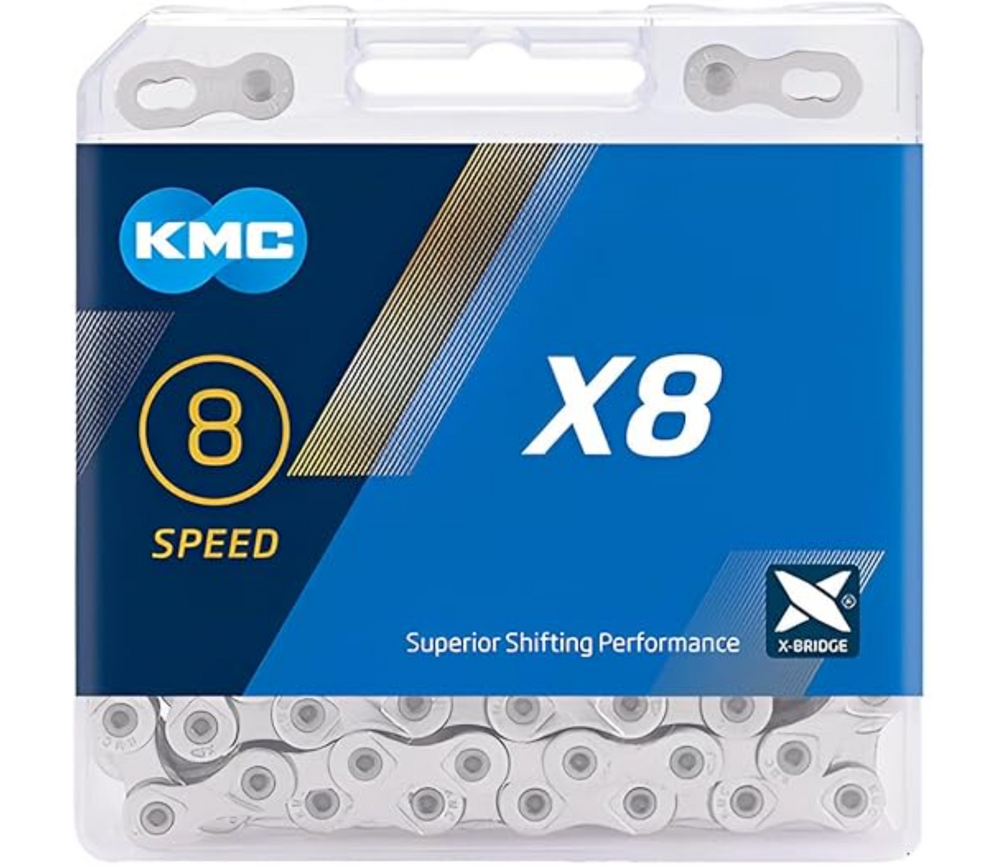KMC X8 Chain 8 spd Silver-Gray