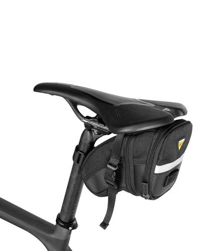 Topeak Aero Wedge Pack Seat Bag w/ Strap Black / L