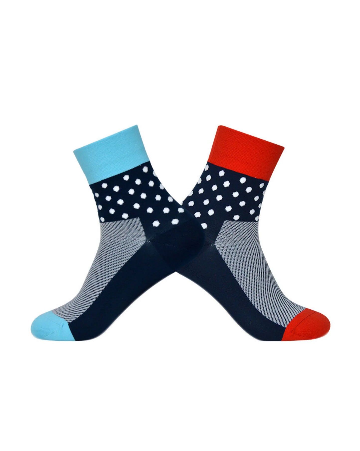 Darevie Unisex Socks  Breathable Darevie Odd Blue/Red