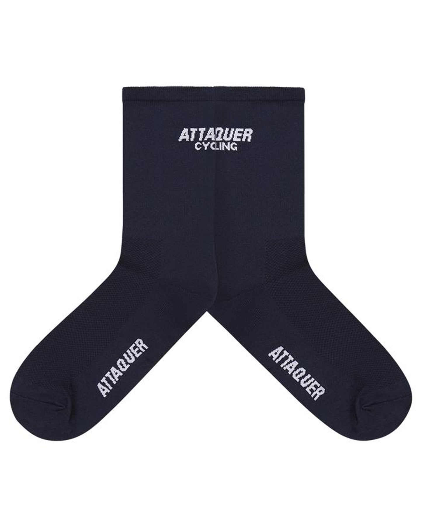 جوارب ATTAQUER ذات الشعار العمودي مقاس كبير باللون الأزرق الداكن