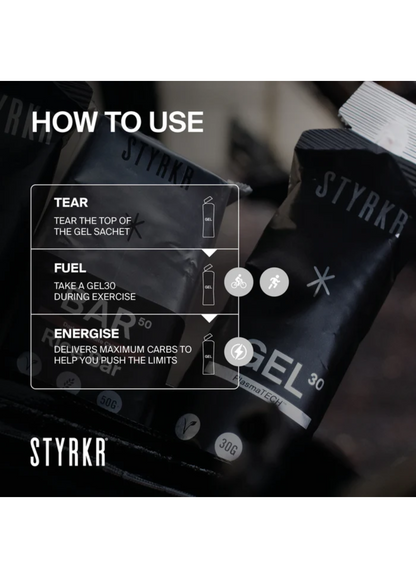 Styrkr GEL30 Dual-Carb Energy Gel