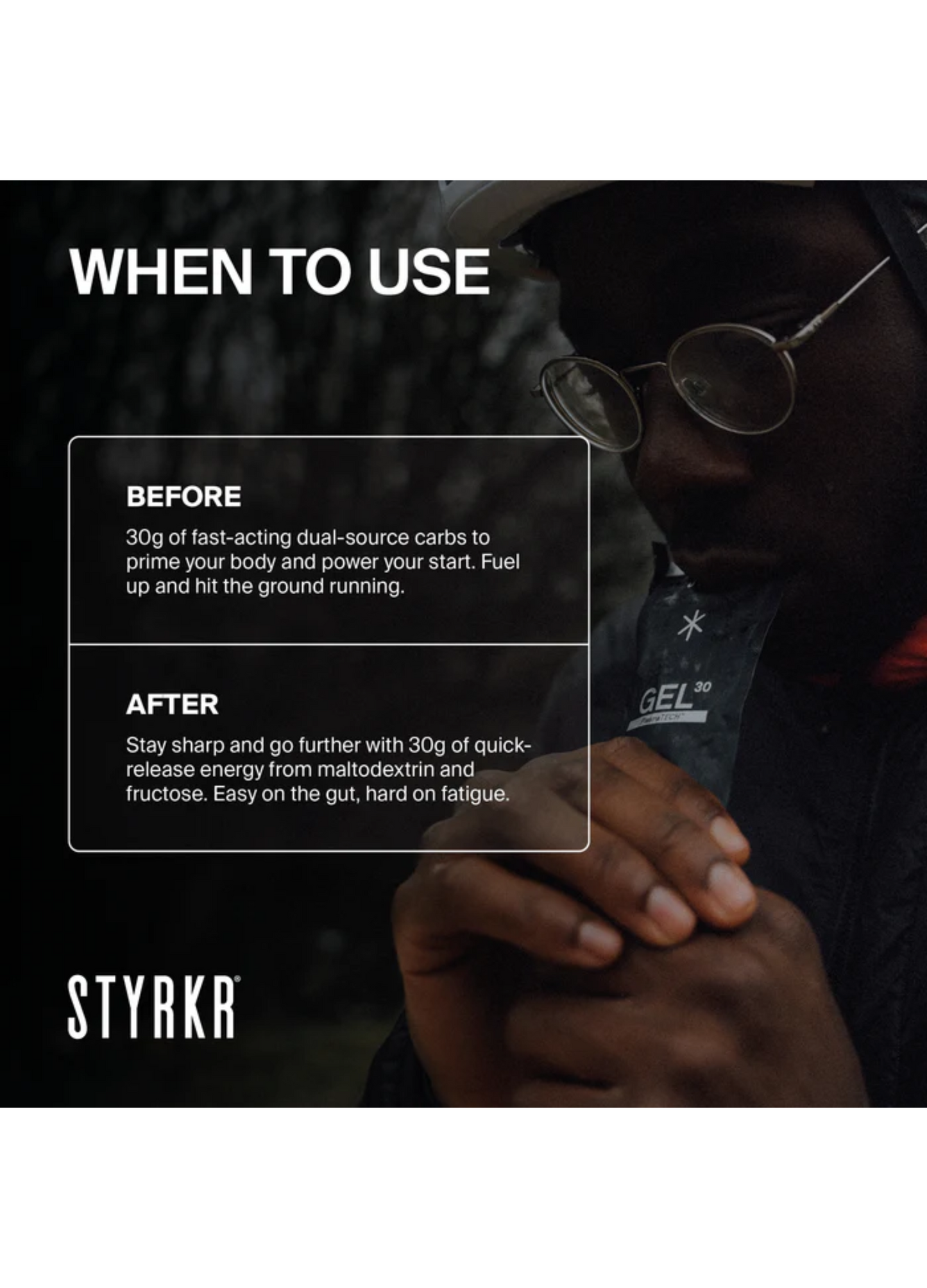 Styrkr GEL30 Dual-Carb Energy Gel