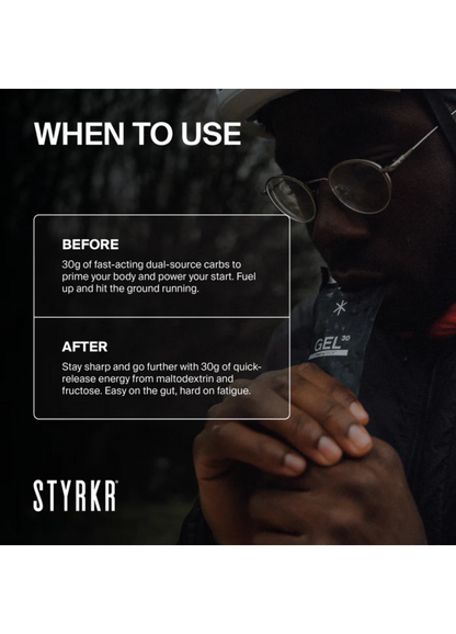 Styrkr GEL30 Dual-Carb Energy Gel