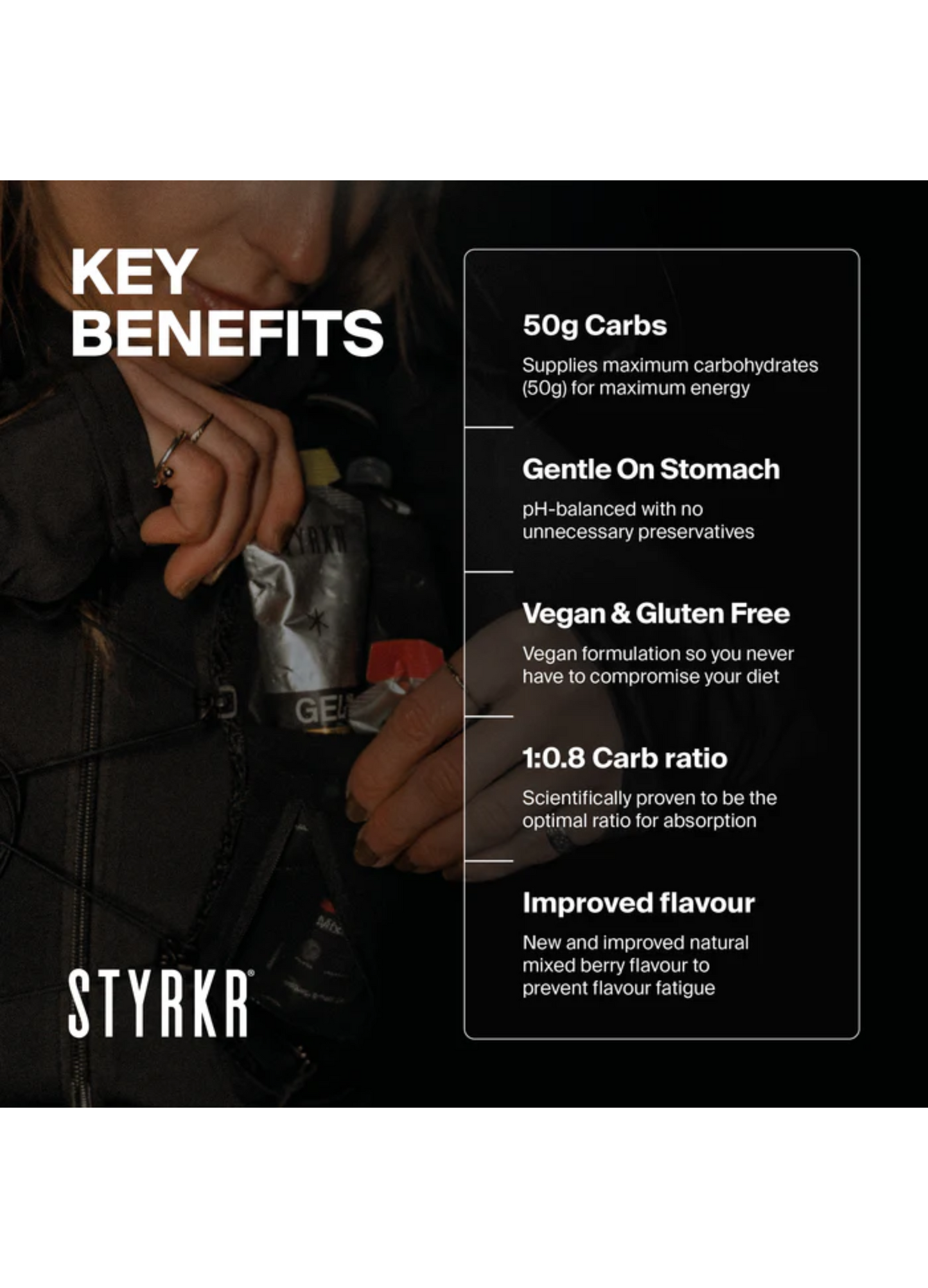 Styrkr GEL50 Dual-Carb Energy Gel