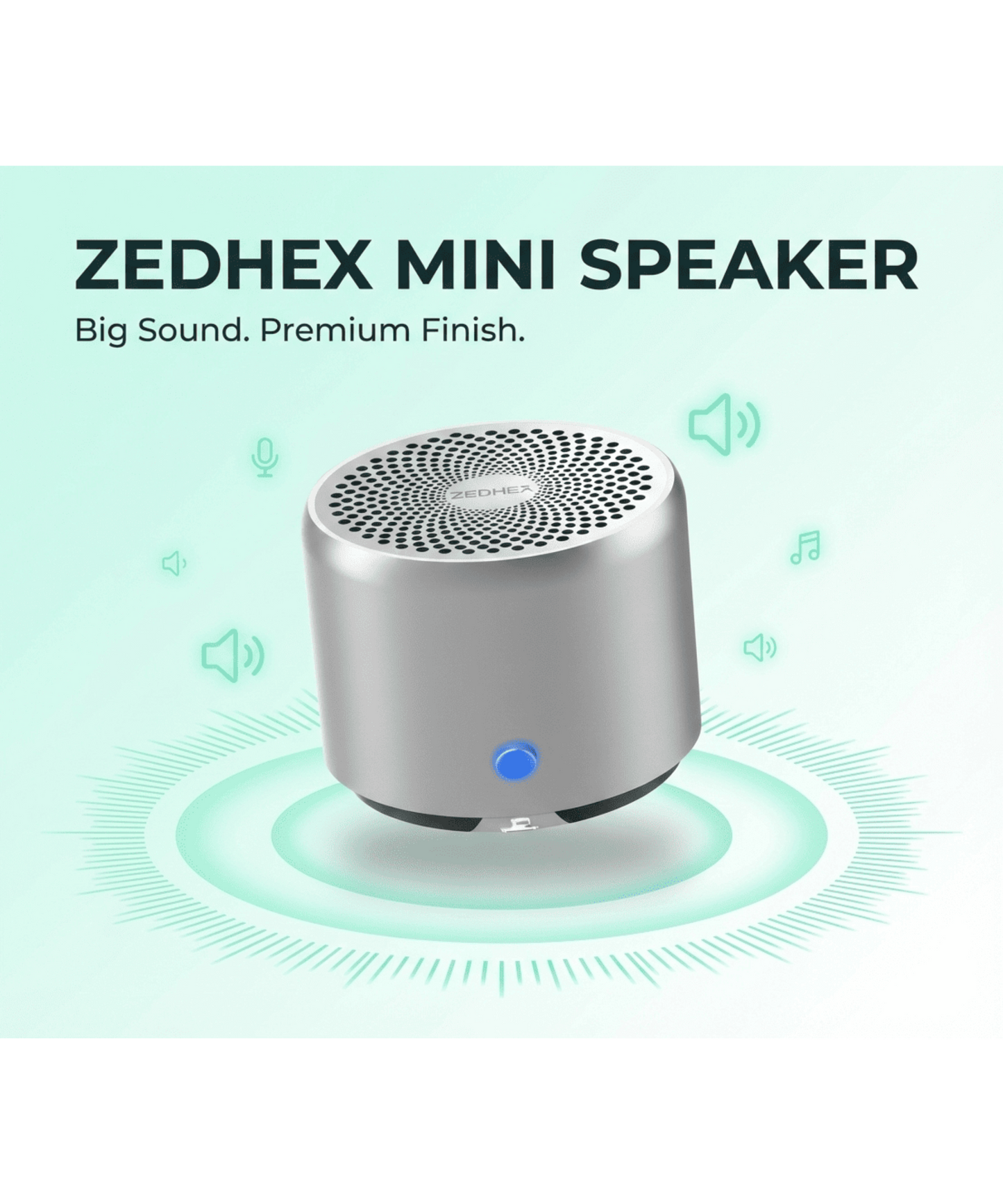 Zedhex Mini Portable Blutooth Speaker S100 IP 67