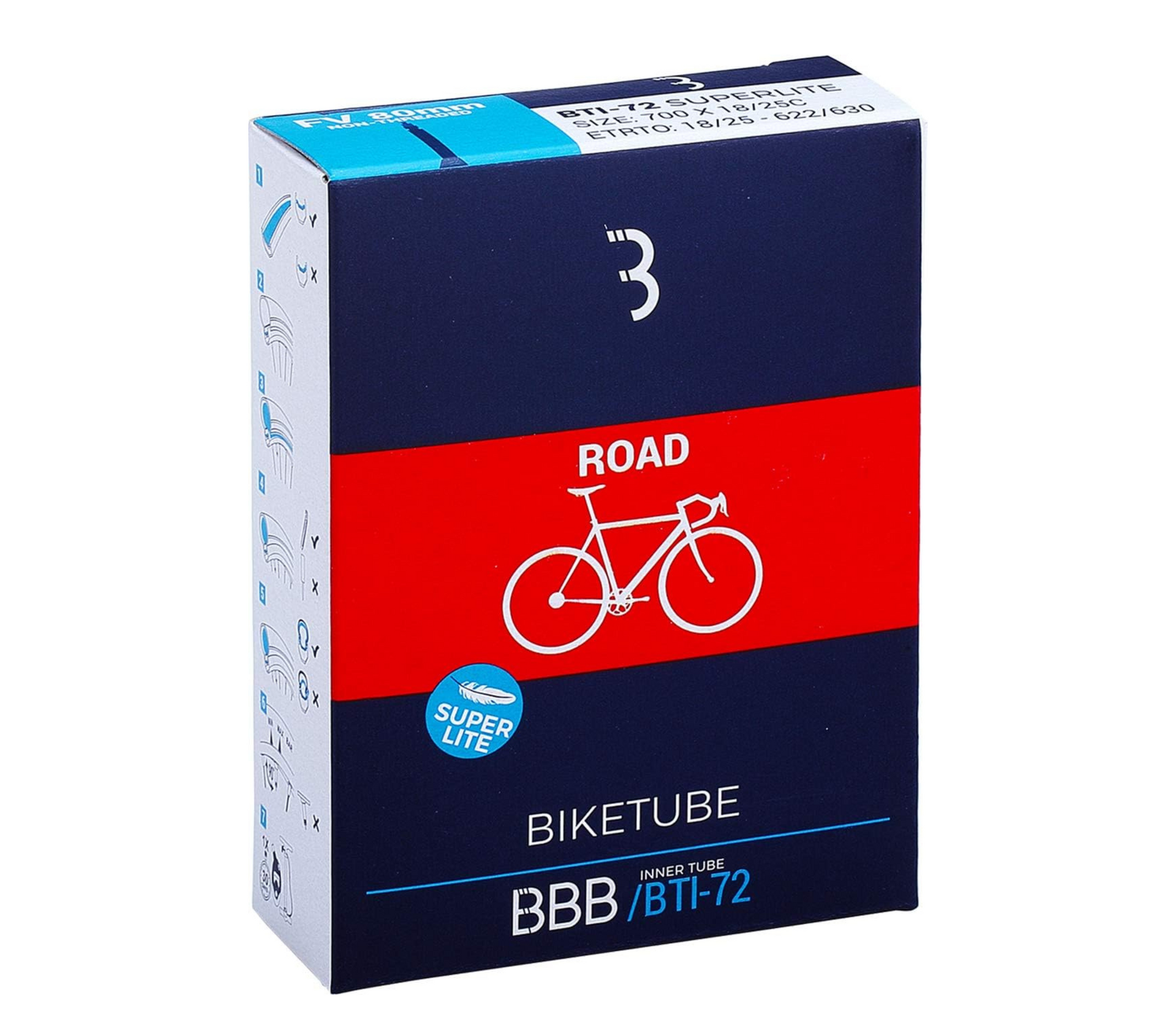BBB Inner tube 700x20/28c FV NT Super lite Presta 60mm – I Ride