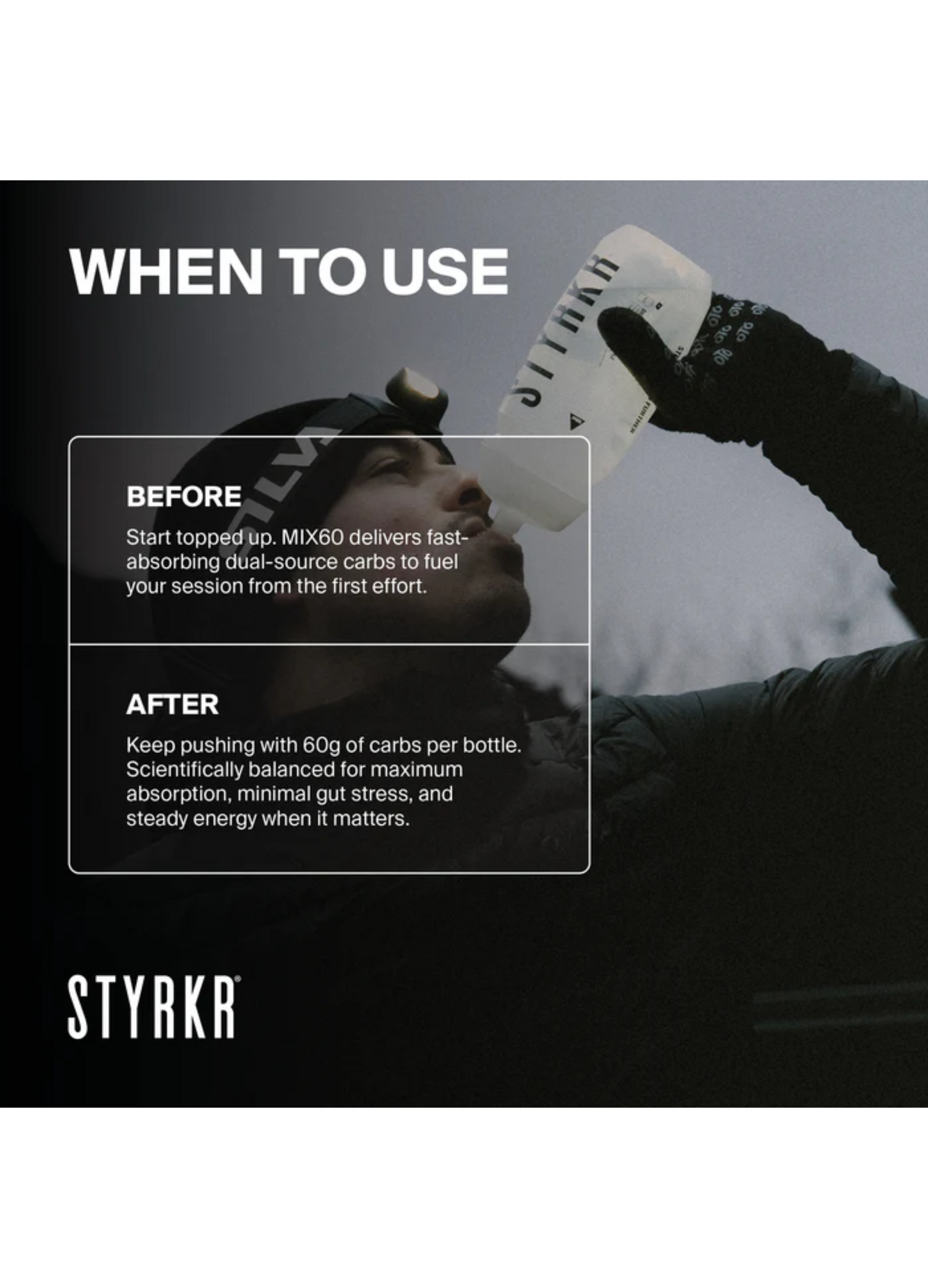 Styrkr Mix60 Carbs+Electrolytes+L-Glutamine