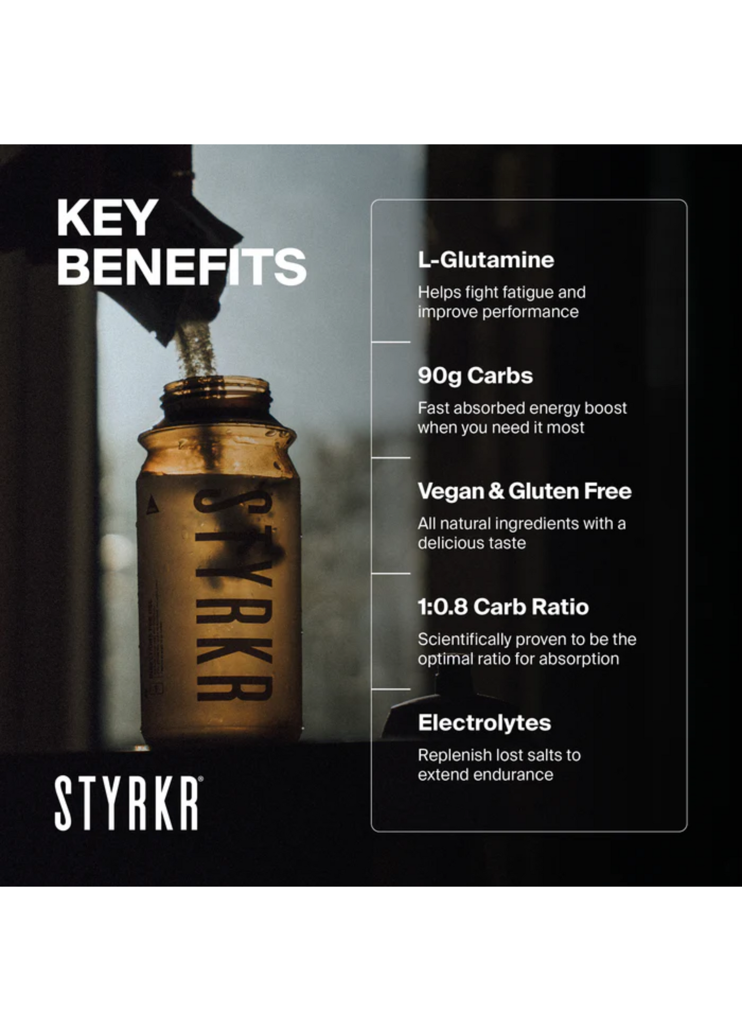 Styrkr Mix90 Carbs+Electrolytes+L-Glutamine