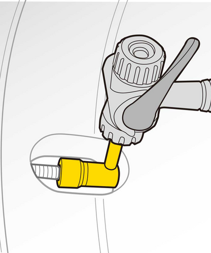 TOPEAK PRESSURE - محول صمام RITE SCHARGDER