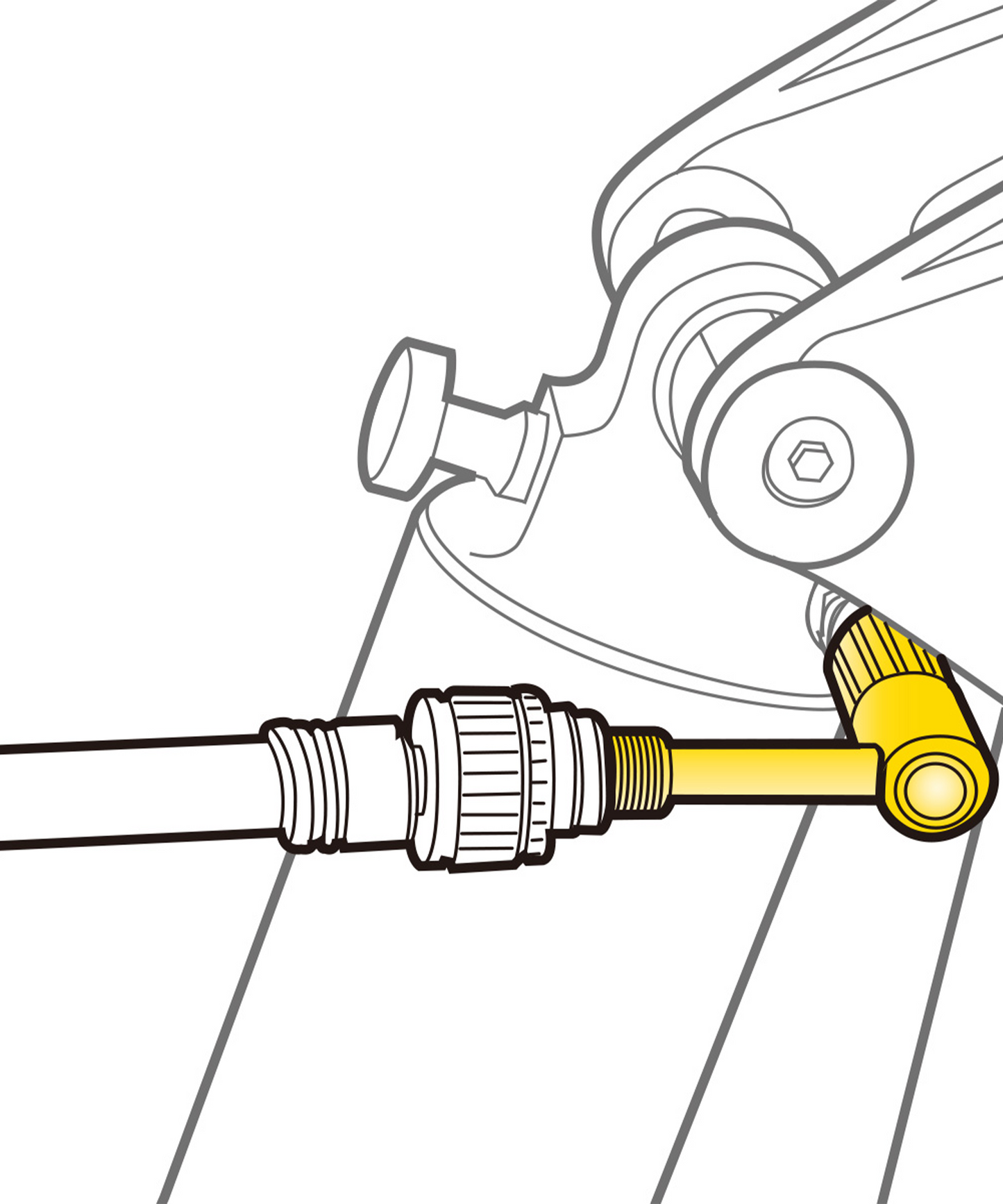 محول صمام TOPEAK PRESSURE - RITE PRESTA