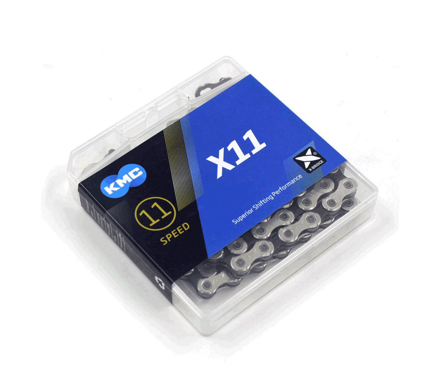 KMC X11 Chain 11 spd 118 links Silver-Black