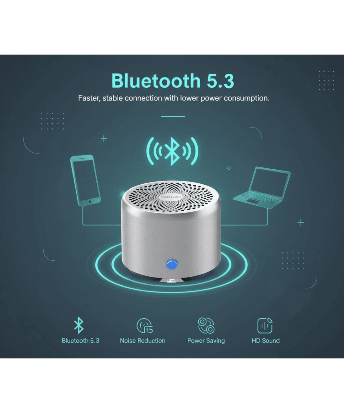 Zedhex Mini Portable Blutooth Speaker S100 IP 67