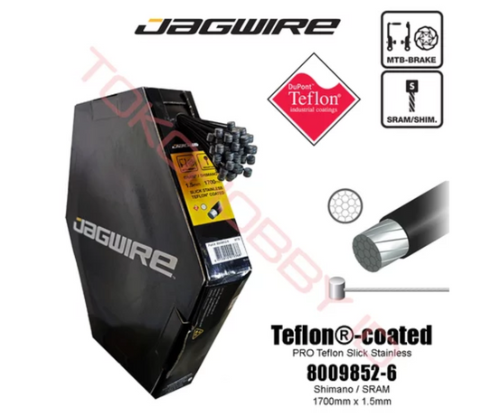 سلك داخلي لفرامل الطريق من JAGWIRE مصنوع من الفولاذ المقاوم للصدأ مقاس 1.5 مم